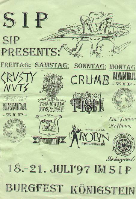 Flyer vom Konzert in Käönigsstein